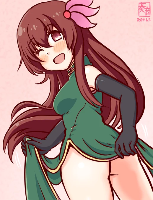 「改装された如月… 見惚れていたら、やっちゃうわよ」#艦これ版真剣お絵描き60分一本勝負_20240605#如月 