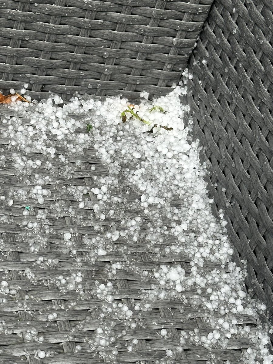 It’s supposedly summer so they say… soaked in wonderful Whitley Bay! 🙈😩 #June #hailstones #summer