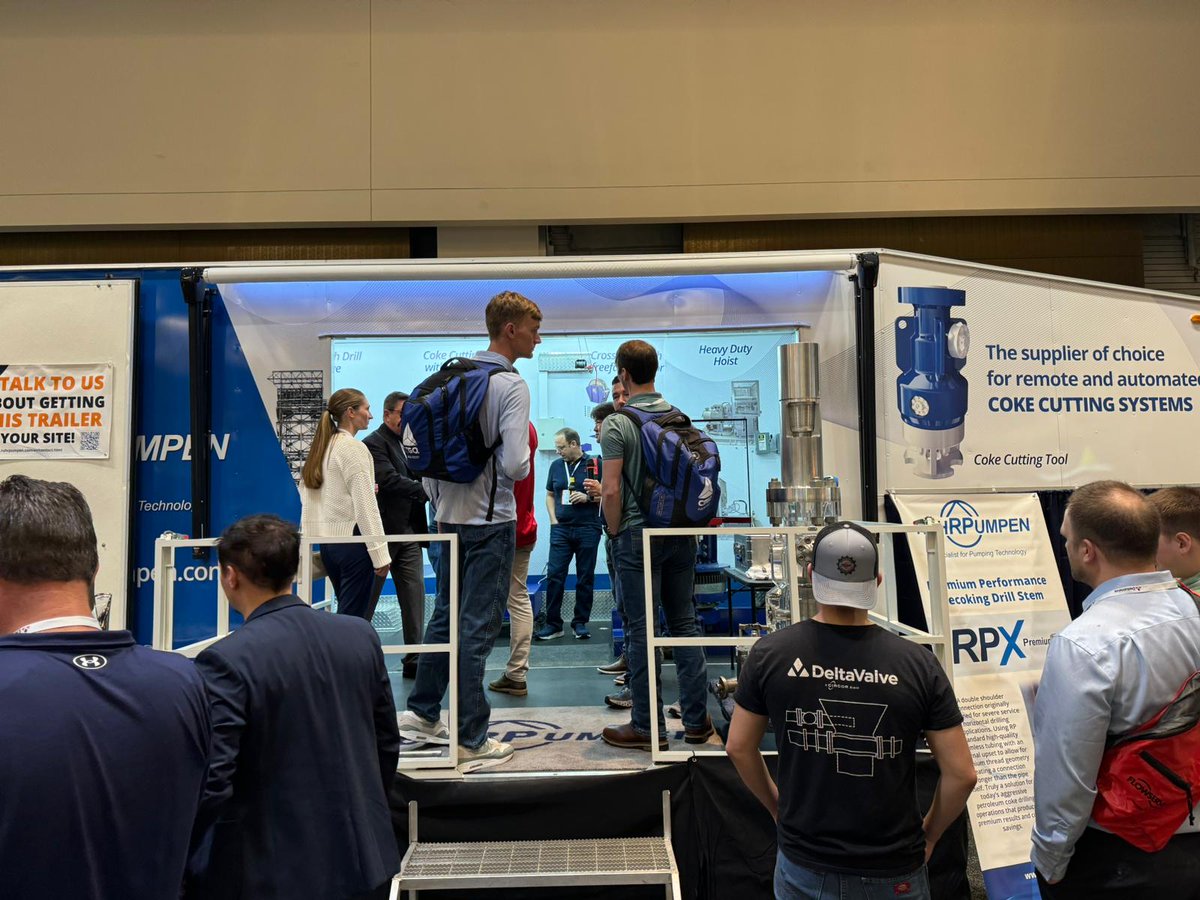ruhrpumpen's tweet image. Thank you to all visitors that attended #RefComm 2024 in Galveston, Texas. Our Ruhrpumpen specialists from Mexico, Germany and Argentina provided demonstrations on a wide range of equipment at our decoking display trailer, on the world´s conference for the refinery industry.
