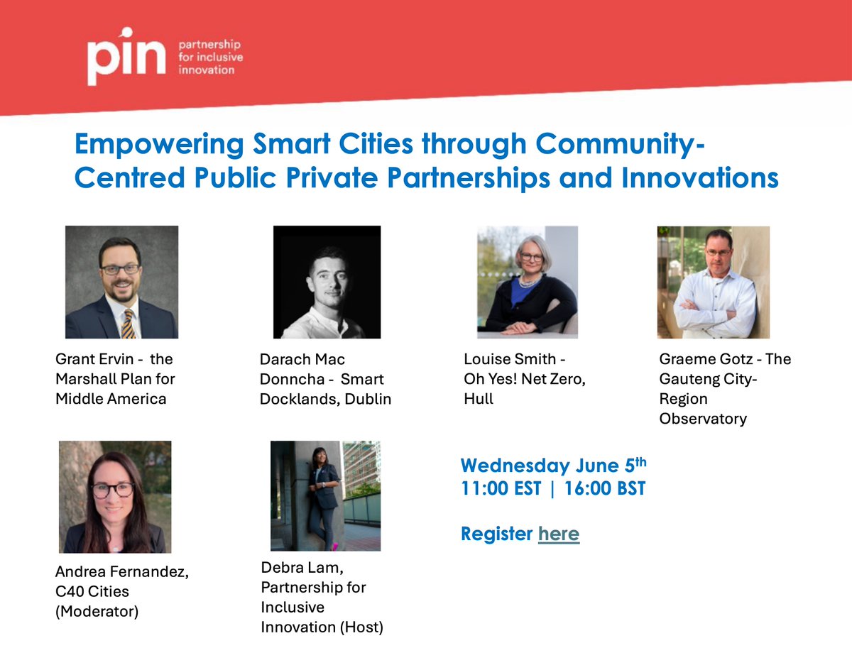 Please join me in an hour for a panel discussion on #innovative mission-oriented partnerships that bring local government, academia, private sector, and community stakeholders together to address urban challenges. Register here: pingeorgia.org/webinar-event-…