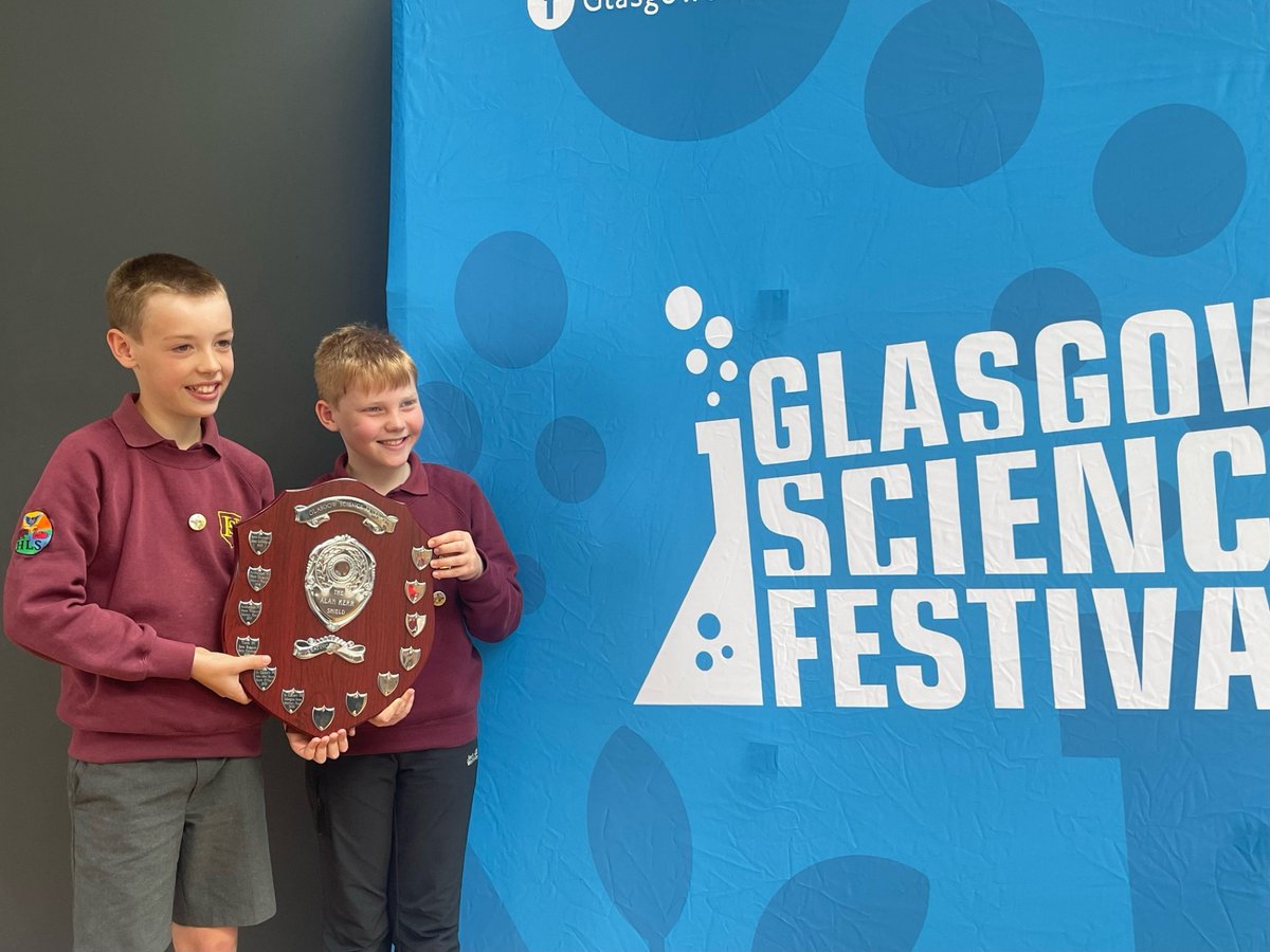 Two pupils from Hardgate Primary, Noah &amp; Calum (P6), went to the Glasgow Science Festival to take part in a STEM challenge to encourage children to become engineers in the future. The boys beat 5,000 others &amp; were crowned Creating Engineers Champions 🏆 orlo.uk/ra2GT