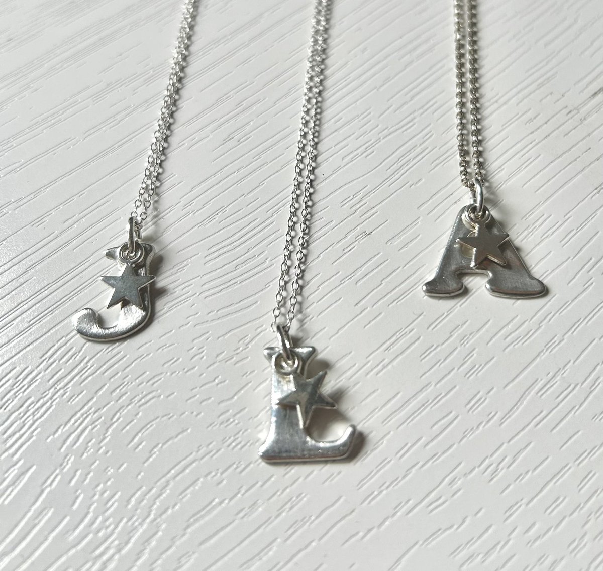 ⭐️ Looking for a unique &amp; personalised piece of jewellery? Look no further than our Alphabet Pendant! Choose the capital letter of your choice as a perfect gift for that special teacher, a wedding party member gift or for that special someone who is graduating! 
⭐️ £25 plus P&amp;P!