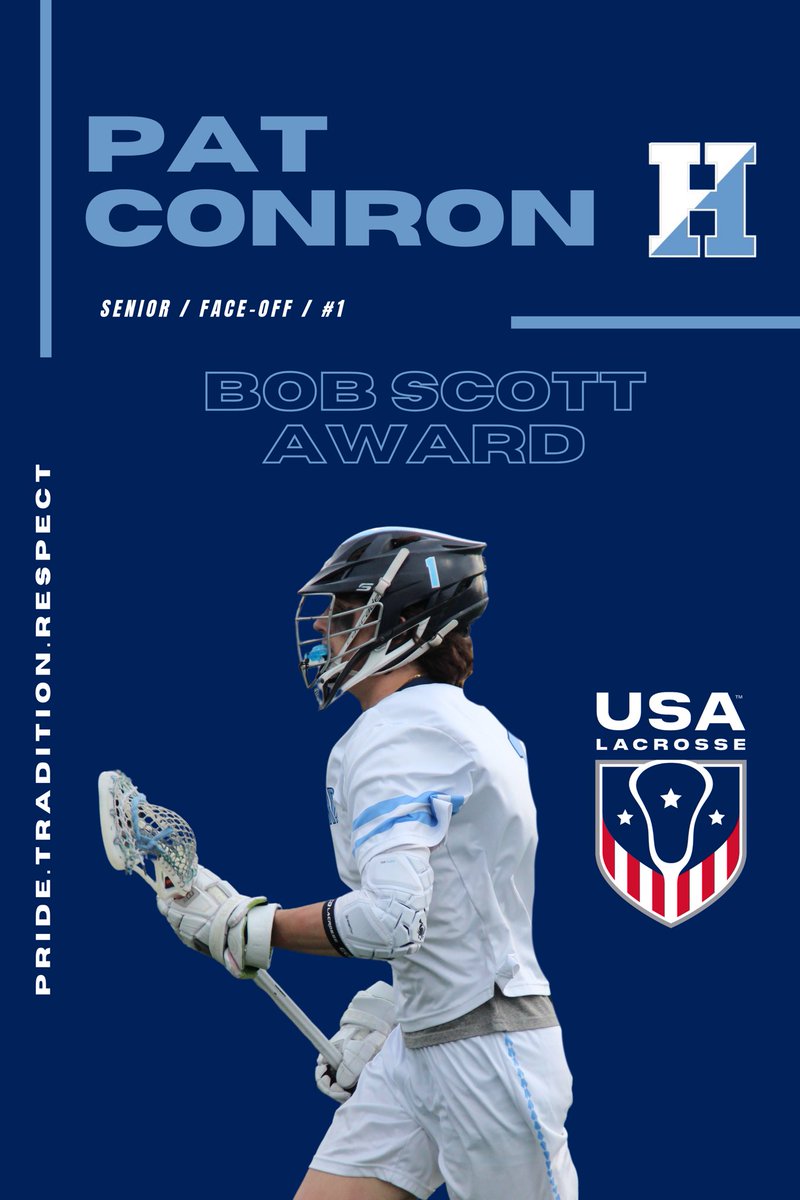 Howard_Lacrosse's tweet photo. Congratulations to Face-off specialist Pat Conron on earning Honorable Mention All-County and being selected as the Howard Coubty recipient of the the USA Lacrosse Bob Scott Award!

#PTR #Proud https://t.co/HjE4dghOeG
