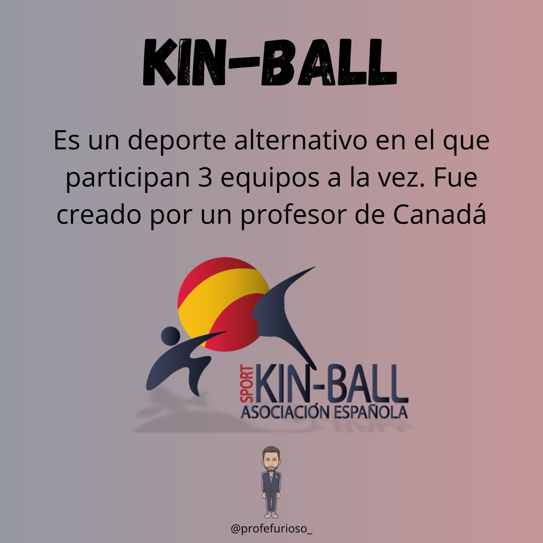 profefurioso_'s tweet photo. El 2º deporte alternativo del 𝗚𝗥𝗨𝗣𝗢 𝟴 del #TAPADA #Edufis es el 𝗞𝗜𝗡-𝗕𝗔𝗟𝗟.
Hilo con información del mismo para practicarlo desde #EducaciónFísica 🧵👇 https://t.co/CcLK9uwjjx