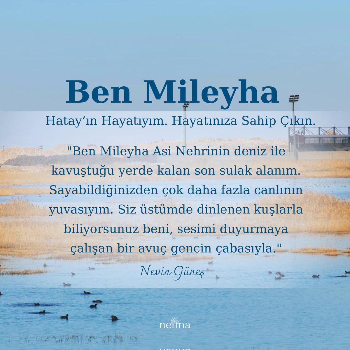 nehnabiz's tweet photo. "Birlikte yaşamayı öğreneceğiz ey insanoğlu ya da sen yok olacaksın. Bugüne kadar olduğu gibi. Ben doğayım hep galip gelirim." @nevinguness, doğa harikası Mileyha'nın mücadelesini anlattı.
https://t.co/AB9fpKkrwy https://t.co/SR6gejXjds