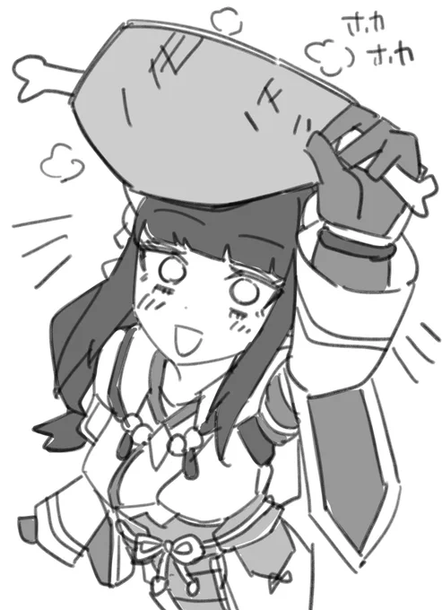 はい!もう走り描き!!
上手に焼けた肉掲げミノトっぴ!! 