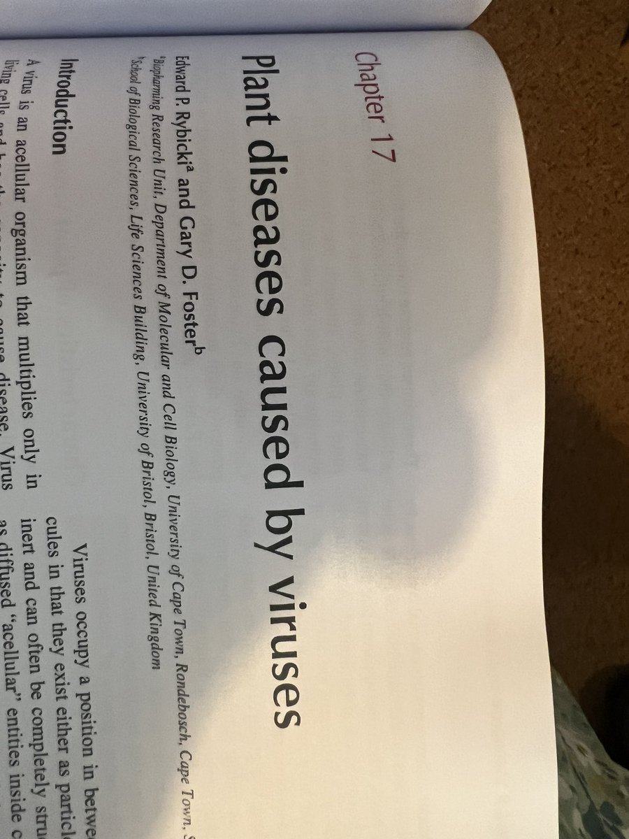 GaryFoster (@prof_gd_foster) on Twitter photo Look what just landed in my lap. An almighty tome that is a must have for ANY plant pathologist the all new all singing all updated Agrios. Includes chapter by your truly & <a href="/edrybicki/">Ed Rybicki 🇿🇲🇿🇦🍷🚀</a>  all edited wonderfully by <a href="/RichardPOliver/">Richard Peter Oliver</a> 
<a href="/BS_PP/">British Society for Plant Pathology</a> <a href="/plantdisease/">The American Phytopathological Society</a> <a href="/EPPOnews/">EPPO OEPP</a> Look what just landed in my lap. An almighty tome that is a must have for ANY plant pathologist the all new all singing all updated Agrios. Includes chapter by your truly & <a href="/edrybicki/">Ed Rybicki 🇿🇲🇿🇦🍷🚀</a>  all edited wonderfully by <a href="/RichardPOliver/">Richard Peter Oliver</a> 
<a href="/BS_PP/">British Society for Plant Pathology</a> <a href="/plantdisease/">The American Phytopathological Society</a> <a href="/EPPOnews/">EPPO OEPP</a>