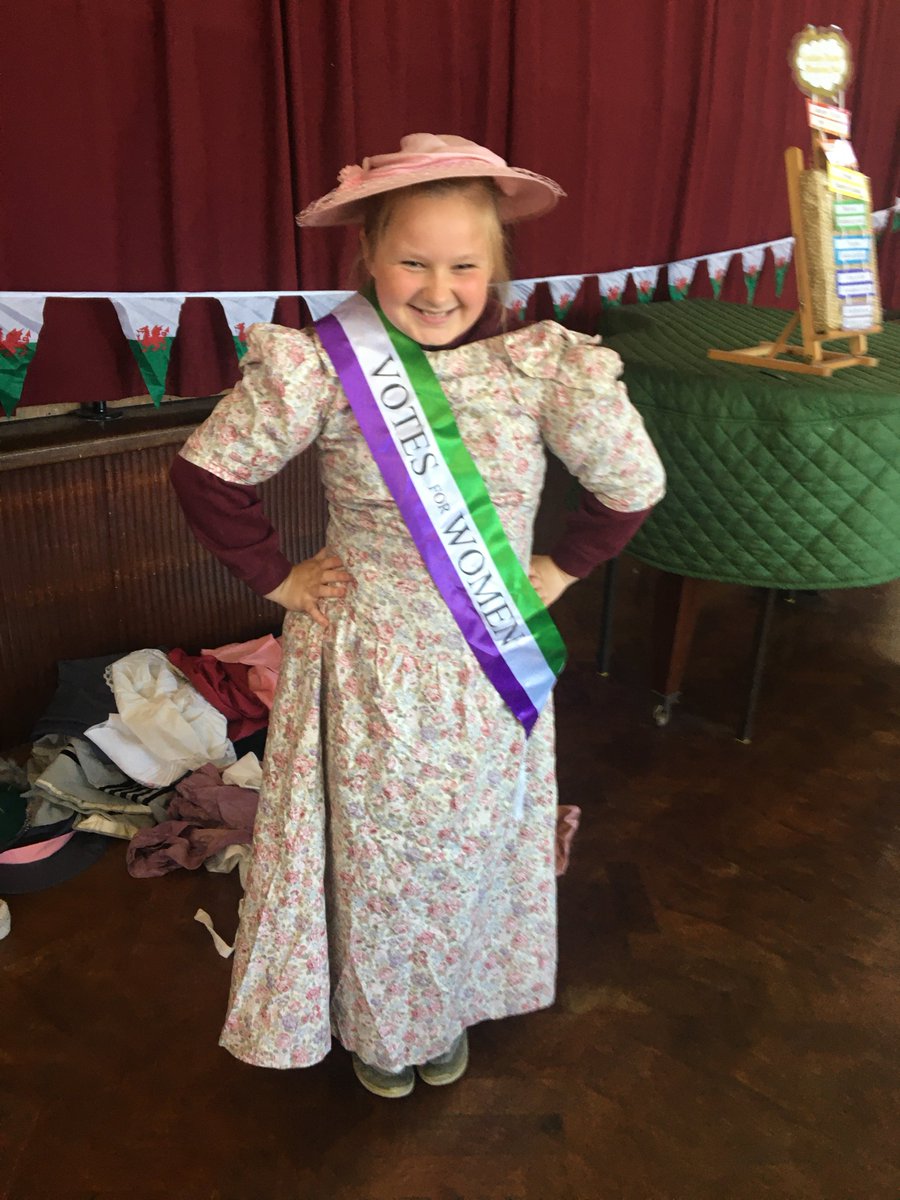 Calling all schools in Conwy. Don't forget we offer free stories from the archives sessions. Today we were at Ysgol Blessed William Davies in Llandudno delivering stories about the Suffragettes.  We have a list to choose from #CyfunoFusion