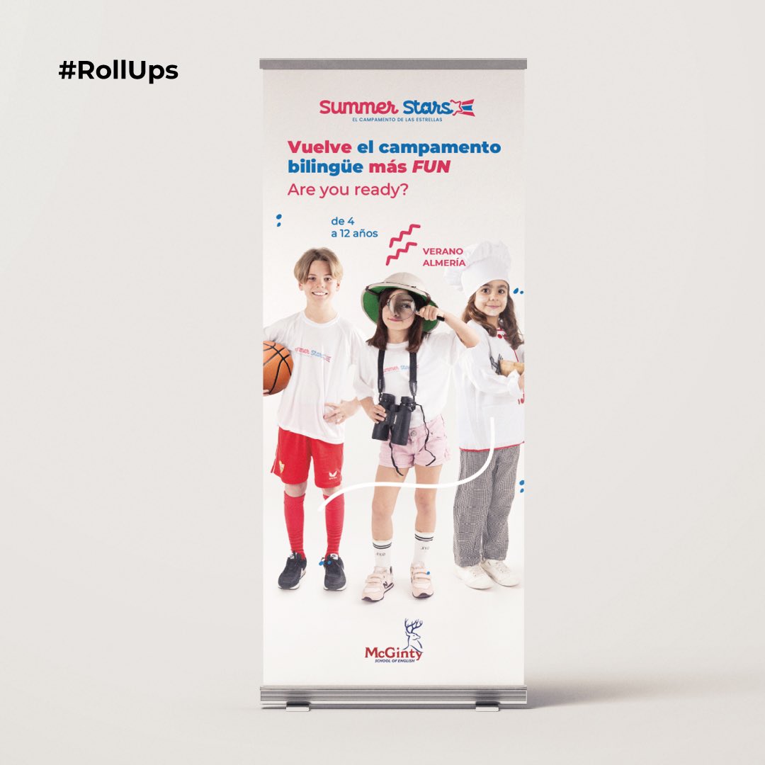 Este verano hemos querido hacer algo ✨ inolvidable ✨ para el campamento bilingüe #SummerStars de <a href="/McGintySchool/">McGintySchool</a> 

Una campaña #MuyFun en la que no ha faltado de nada: estrategia, creatividad, shooting, producción, landing, mailings, vinilado de fachada, y mucho más. 🚀🛝🫧