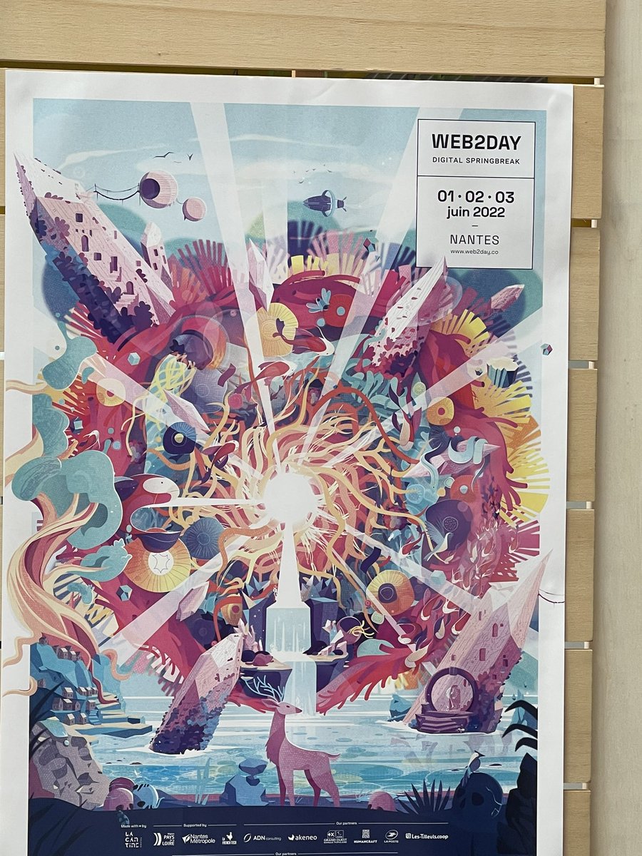 AnnieLichtner's tweet photo. Souvenirs souvenirs le #Web2Day se transforme en #EtDemain @CantineNantes J’adore ces affiches et vous.? https://t.co/2LscRbgn7a