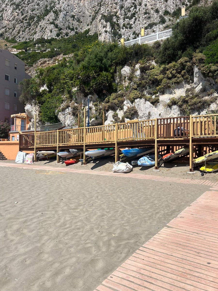 YourGibraltarTV's tweet photo. Work has been proceeding apace under the supervision of the Department of Environment to have all Gibraltar’s beaches ready for the weekend, which marks the start of the official bathing season. https://t.co/716Knvo5xL