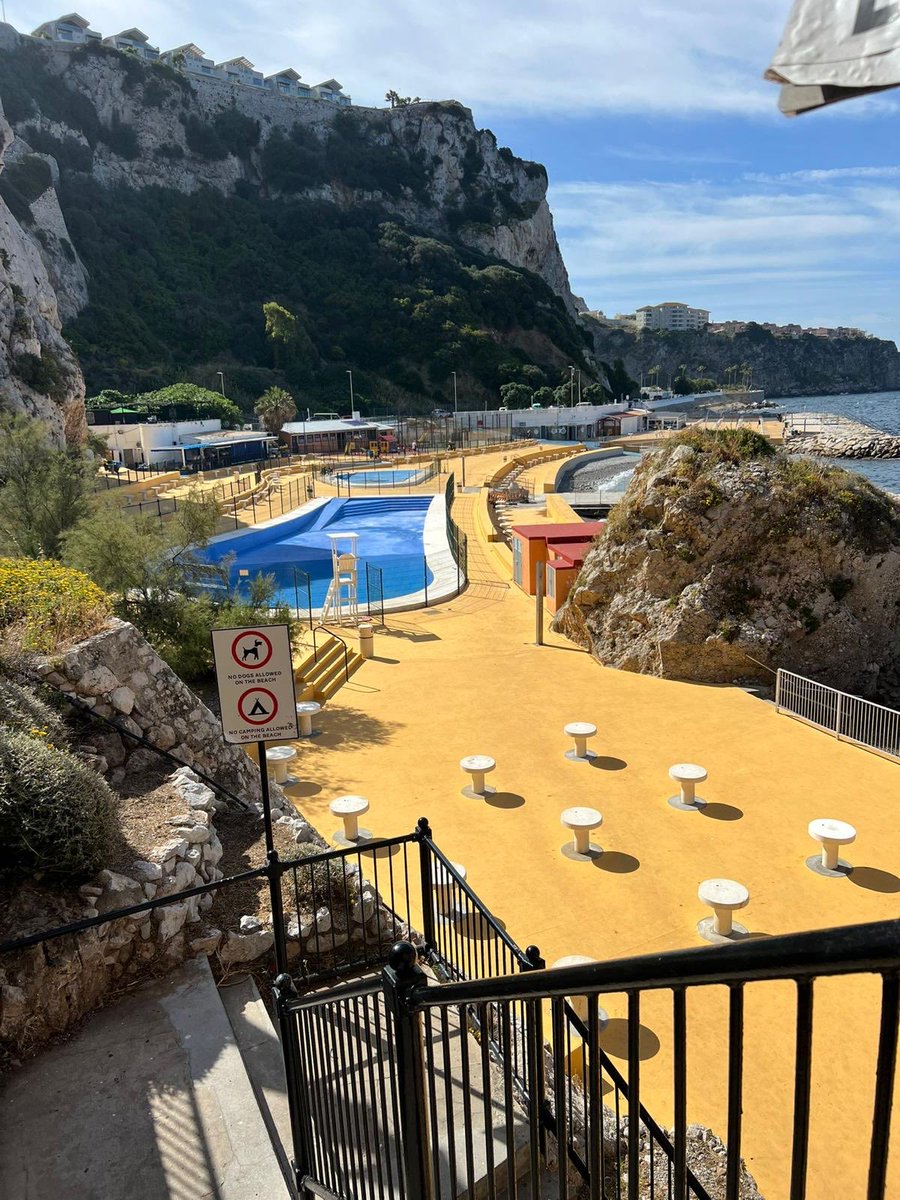 YourGibraltarTV's tweet photo. Work has been proceeding apace under the supervision of the Department of Environment to have all Gibraltar’s beaches ready for the weekend, which marks the start of the official bathing season. https://t.co/716Knvo5xL