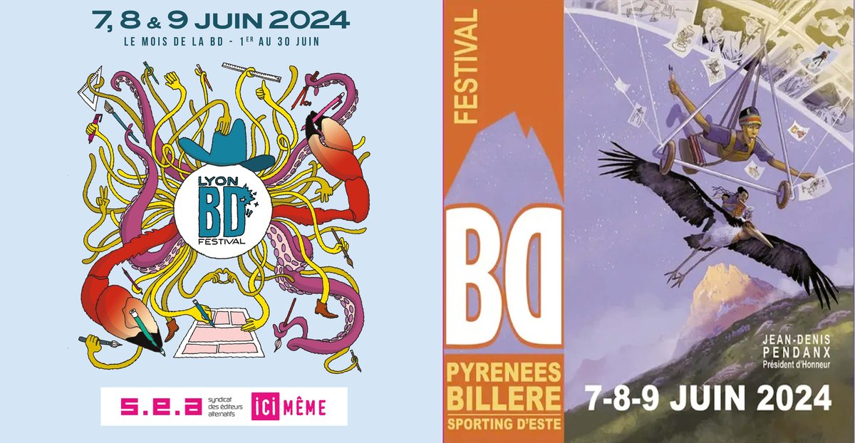 On vous avait prévenus, donc, de notre faculté divine d'omniprésence.
Ce week-end, Ici Même à Lyon (BD) et à Billères (BD Pyrénées) !
Qui a dit qu'on ne donnait pas de sa personne ?