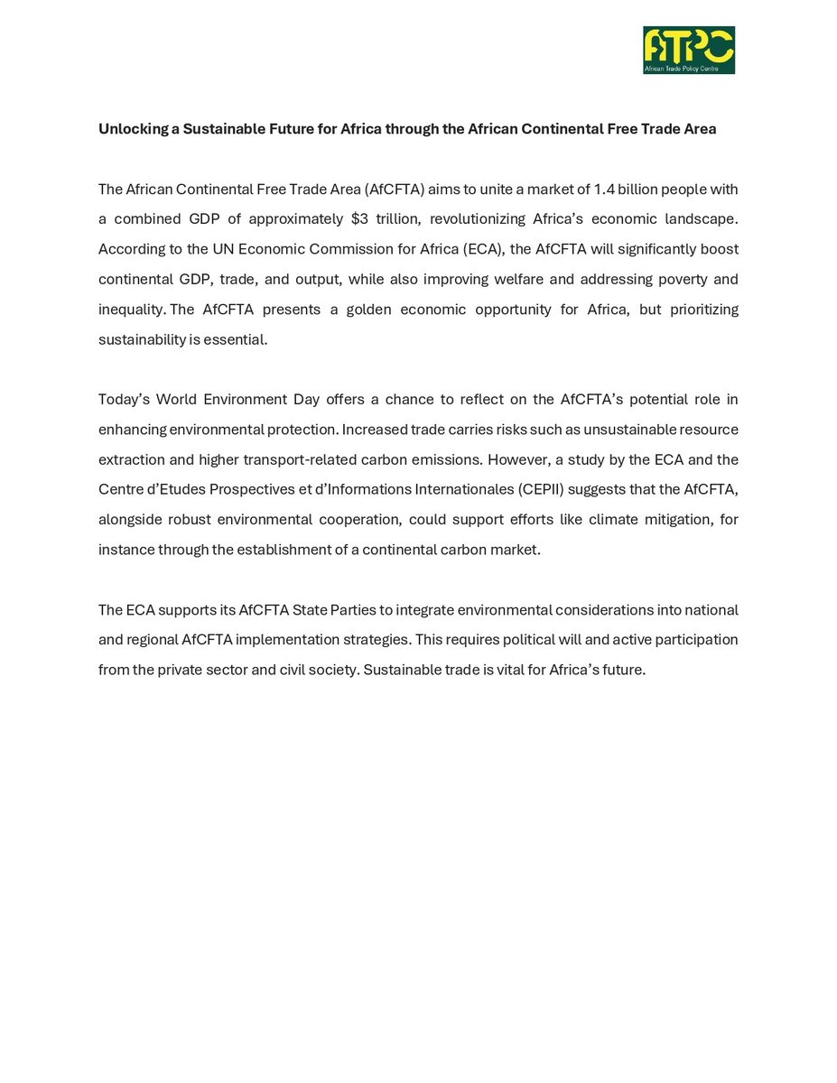 ECA | African Trade Policy Centre (ATPC) tweet media