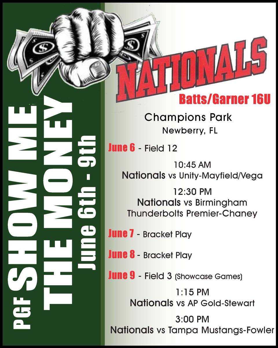 Excited to be back with my girls for this week’s tournament in Newberry, FL! <a href="/T_Batts3/">Terry Batts</a> <a href="/NationalsCC/">Nationals Fastpitch Team</a>