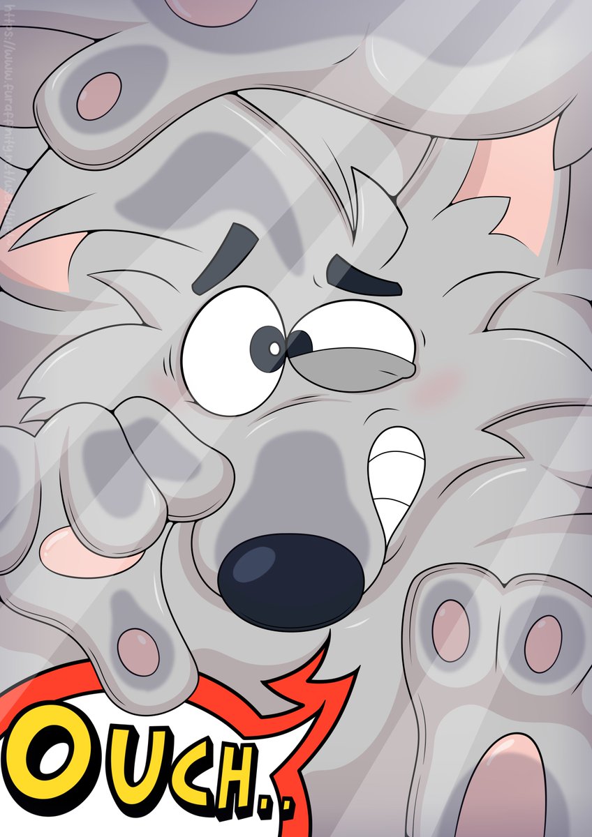 (2/6) Since this was my first time attending Confuzzled, I wanted to do some portraits to surprise my friends!~❤️

Oof! Seems Willmo somehow found a way to get 'emselves stuck in the picture frame! He's pretty jammed in there-- Ah, well, I'm sure it's cozy!~

For: <a href="/willmofield/">Your Local ACME Specialist</a>