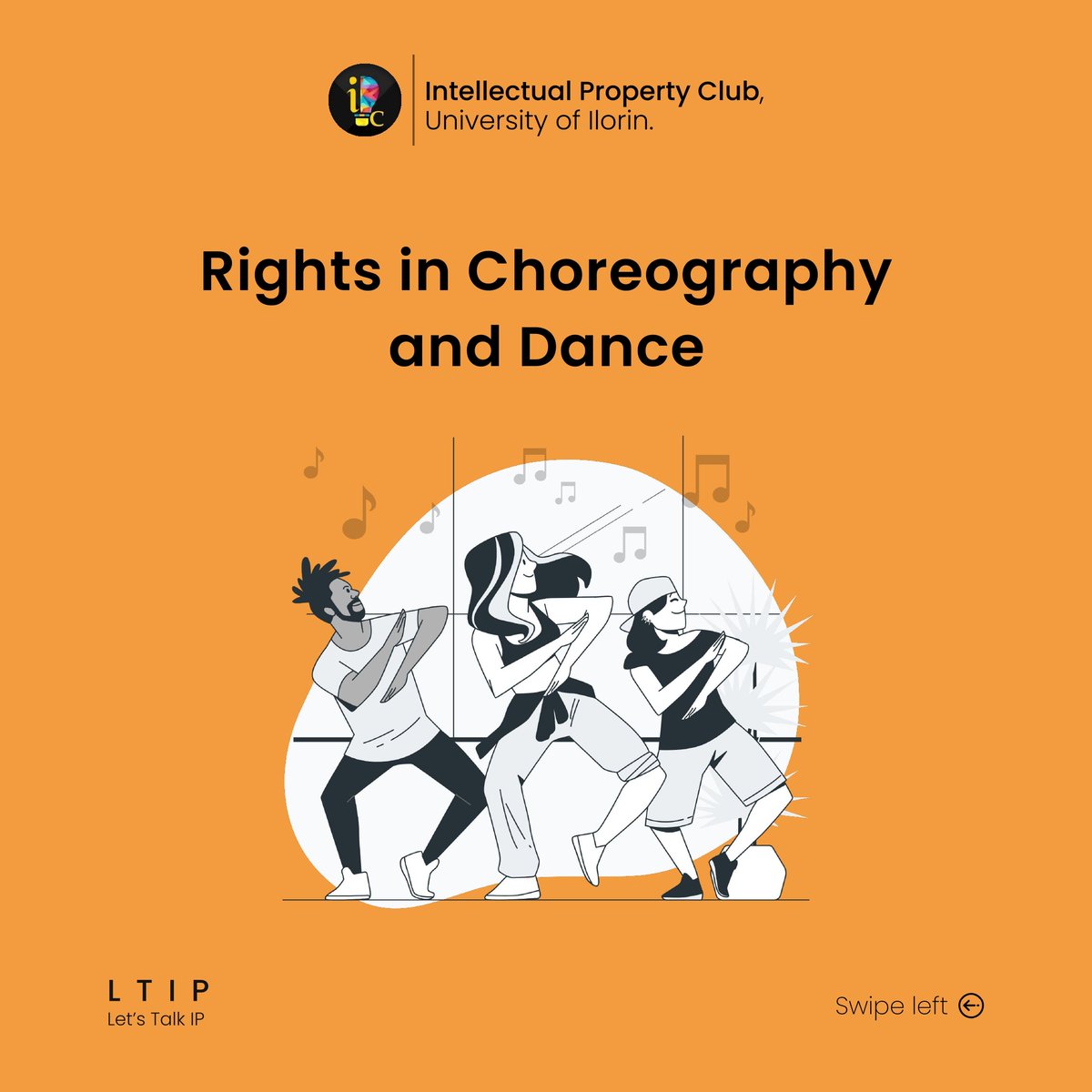 IPCunilorin's tweet photo. What intellectual property rights are involved in choreography and dance?
How do the rights of a choreographer differ from those of a performer?
Why is a choreographic work classified as a literary work under the Nigerian Copyright Act?

Find out the answers in our LTIP.

#LTIP https://t.co/eUYmQPKcXB
