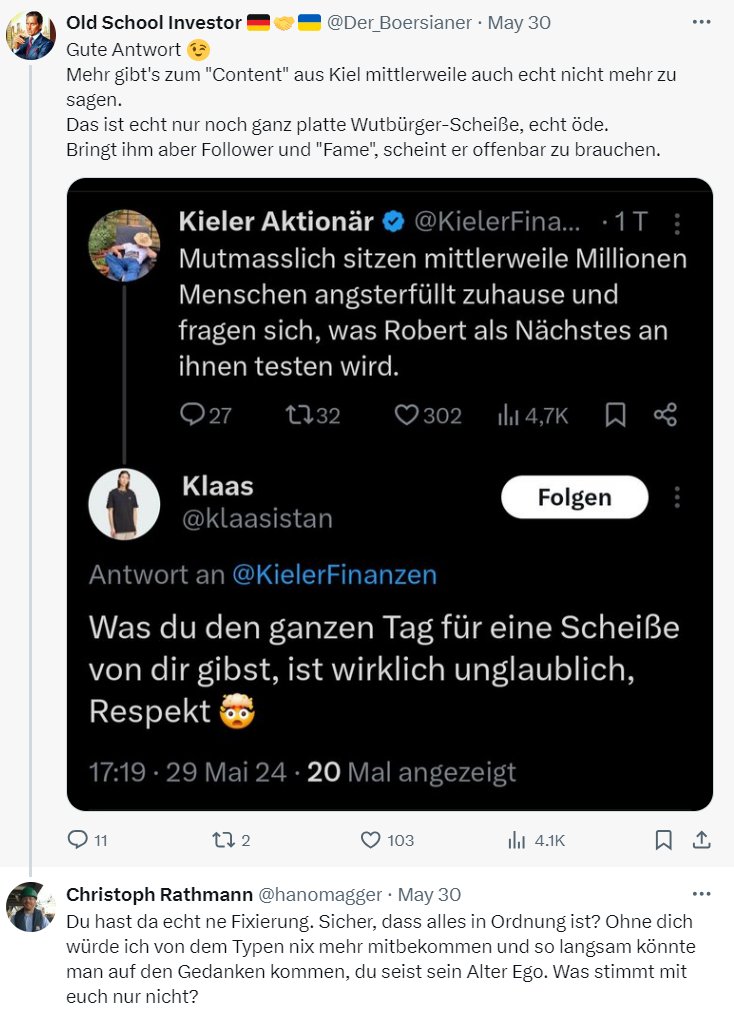 hanomagger's tweet image. Der Typ hat ne Fixierung auf den Kieler und ansonsten keinen content. Nach diesem Hinweis 👇 wurde ich geblockt. Ist kein Verlust.