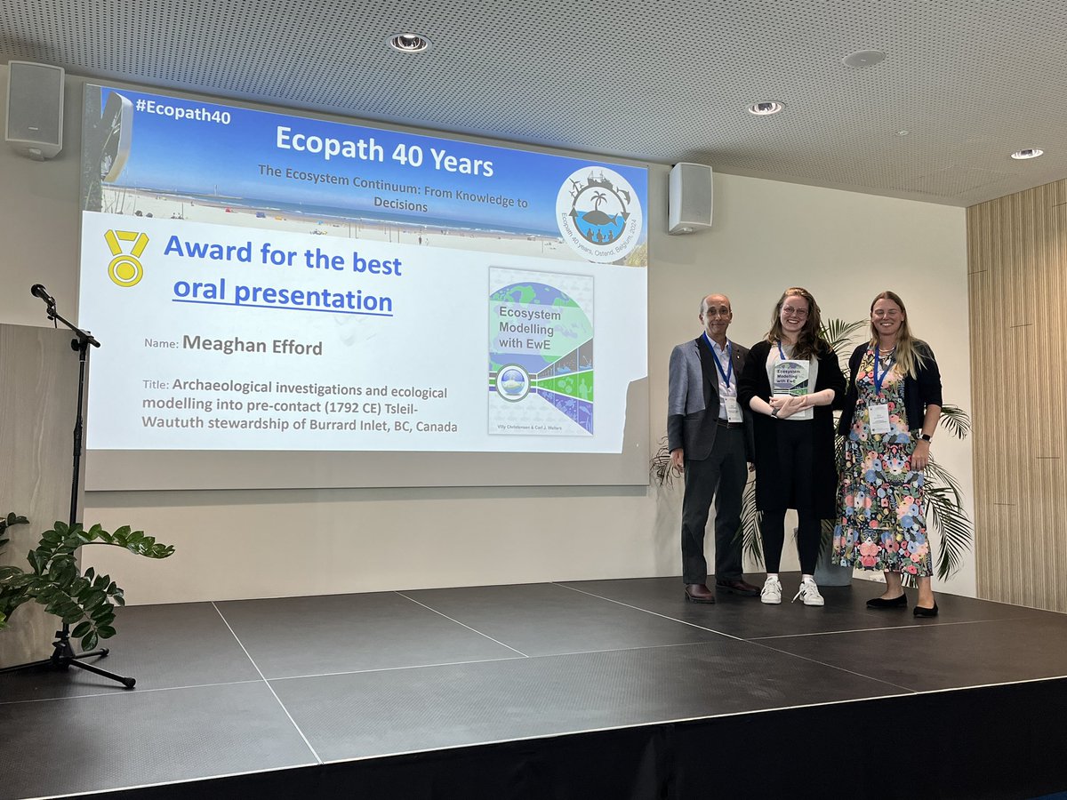 sheilaheymans's tweet photo. @EUScienceInnov @EcoScopium @FutureMares @Oceanicu_carbon @TwinDitto And the best student poster goes to Noah Motz and best talk to Meagan Efford ! Well do #Ecopath40 https://t.co/JIbkcXq1fC