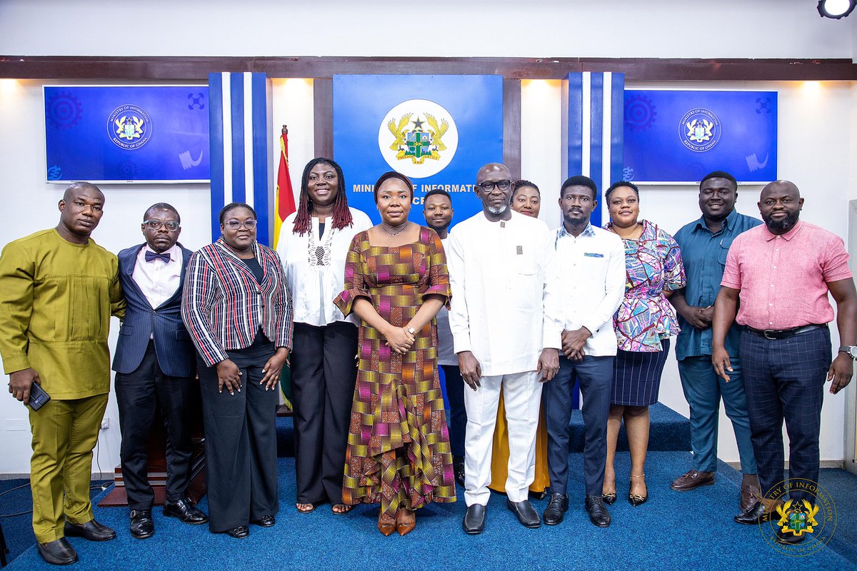 unescoghnatcom's tweet photo. This morning, the Secretary-General of the @unescoghnatcom, Mrs. @ama_serwah joined the Minister of Information Hon. @Fatimatu_A, @UnescoGhana, and staff of the @moigovgh for the press launch of the International Day for Universal Access to Information (IDUAI) to be hosted by Ghana in October, 2024. 

#IDUAIAccra2024