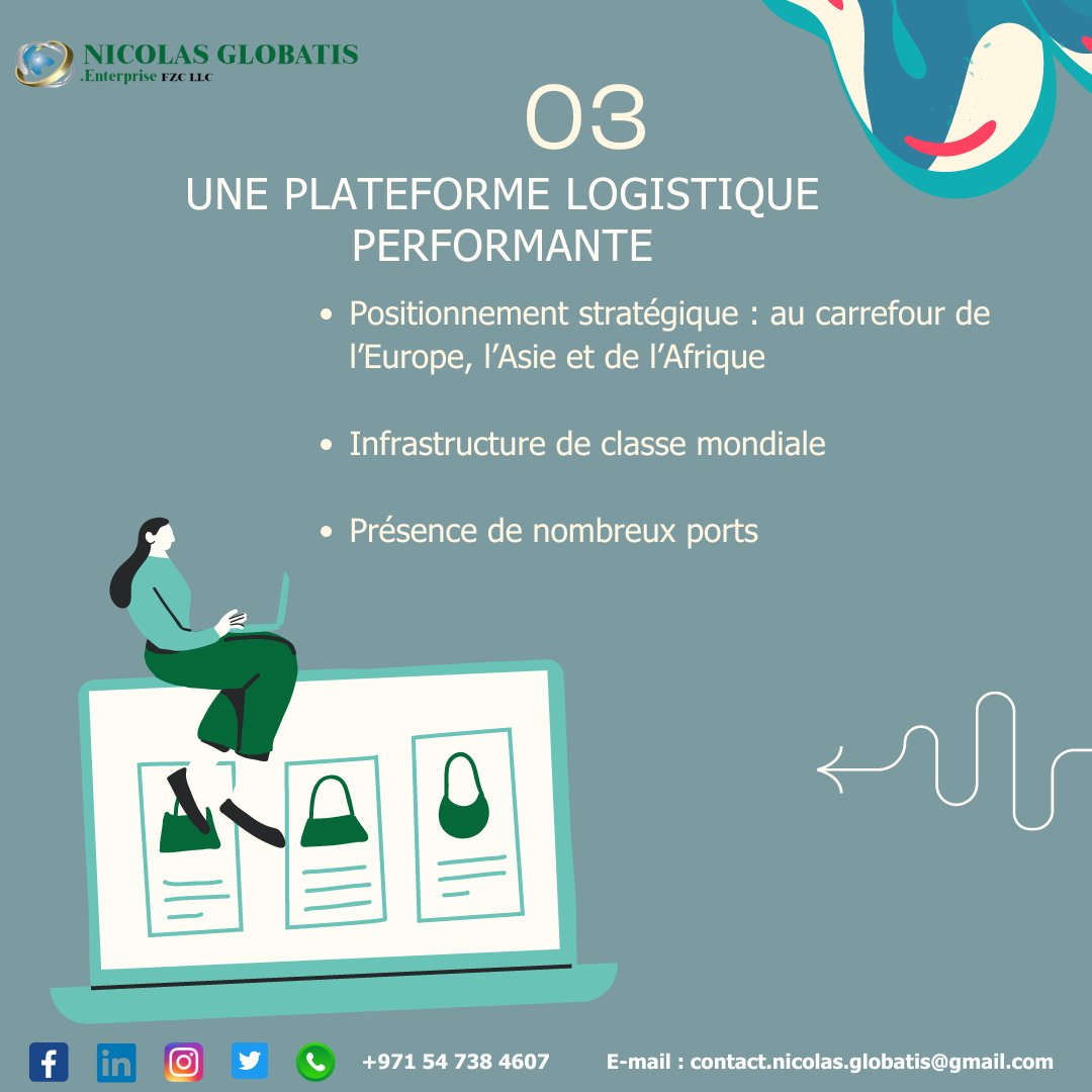 nico_globatis's tweet photo. 04 raisons pour ouvrir sa société de E-commerce aux Emirats

1-Une fiscalité avantageuse
2- Un marché en pleine expansion

Contactez nous Whatsapp/Appel +971 56 738 4607 ou par mail: contact.nicolas.globatis@gmail.com https://t.co/Ki5Ip2u3Km