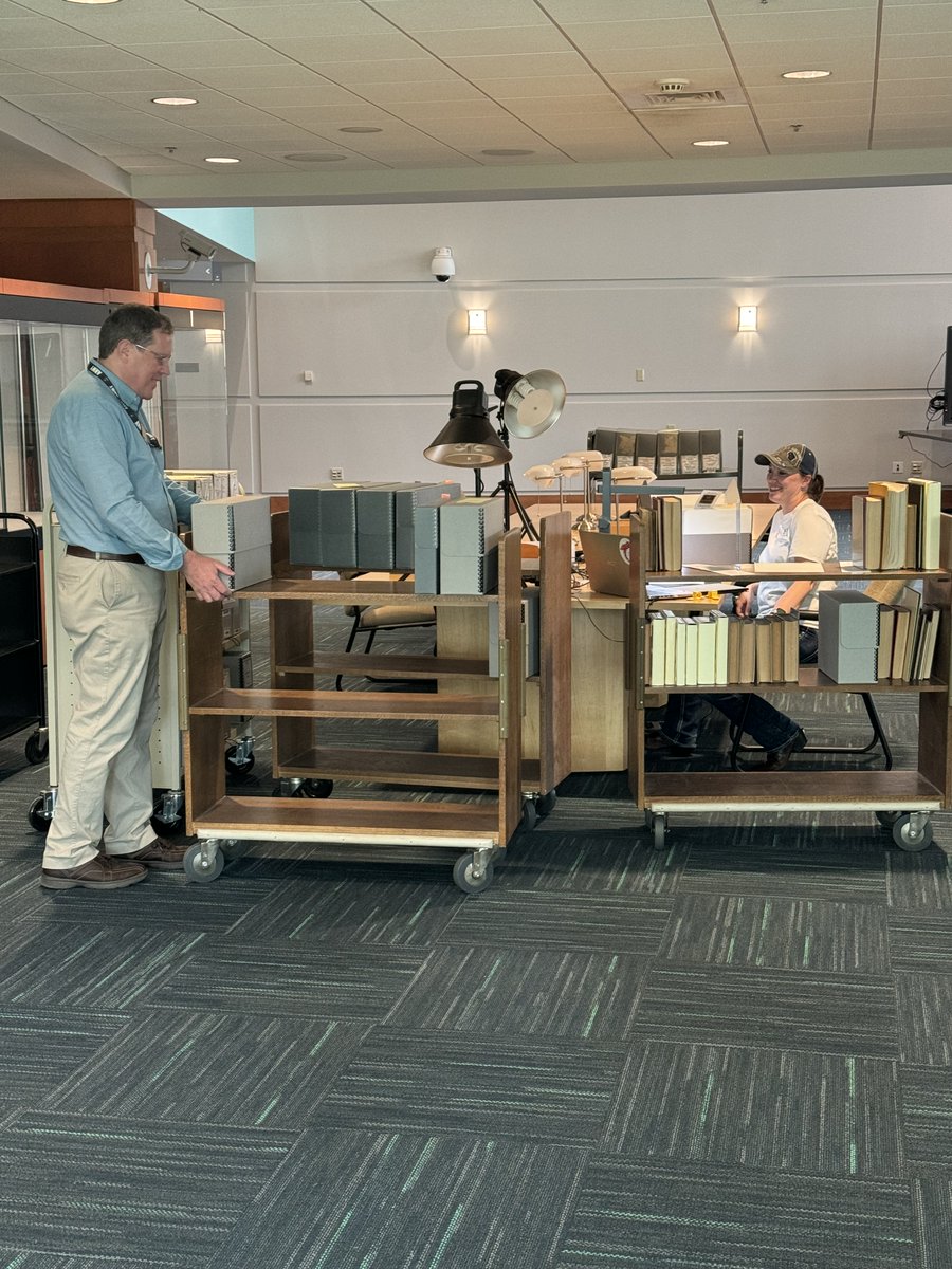 unthistory's tweet photo. Doctoral student Jessica Luepke is currently conducting research at the U.S. Army Heritage and Education Center in Carlisle, PA!
Jessica's dissertation will focus on the ways in which occupations in the early 20th century transformed U.S. military culture. #UNTHistory #UNT https://t.co/l2YUlvyYK5
