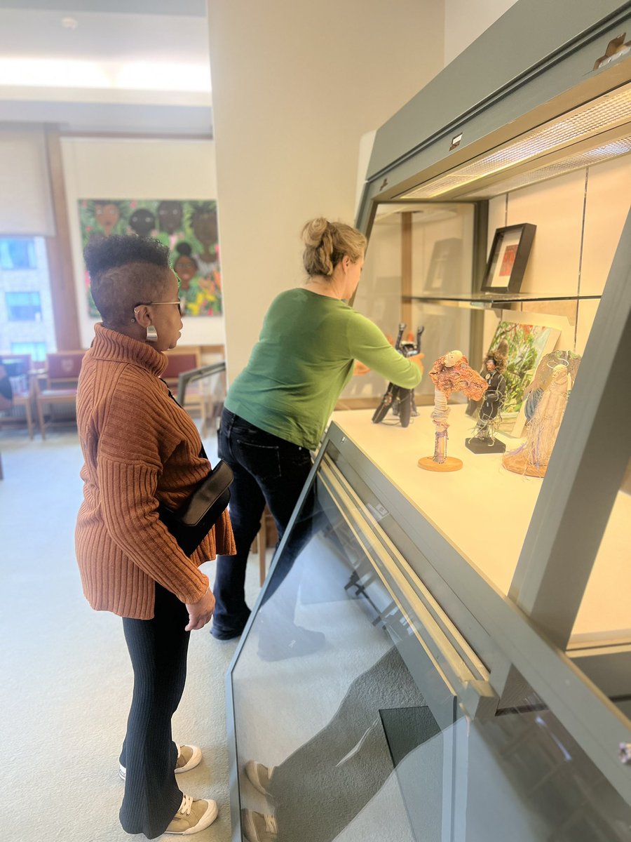 Putting the finishing touches to our exciting new exhibition Life within Landscapes,Caribbean-Cambridge Art, Now. Opens this weekend <a href="/WolfsonCam/">Wolfson College</a> A beautiful array of paintings,textile art and objects by artists <a href="/nadiakoostudios/">Nadiakoo</a> Sandra Scott,Selena Scott wolfson.cam.ac.uk/about/events/a…