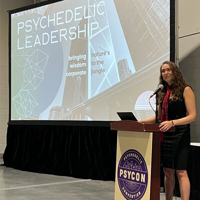 Psyconusa's tweet photo. Victoria Lauren presented on #PsychedelicLeadership and her vision for the future at #PsyCon Las Vegas. https://t.co/r611AH1UGL