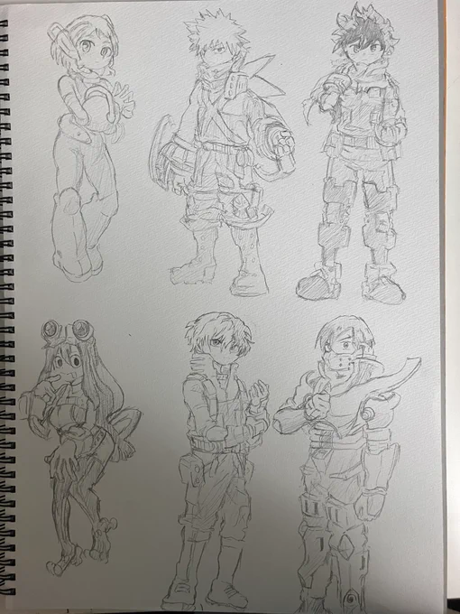 今更だけどヒロアカ描いてみました
戦闘服を一から生み出せるってすごい … 轟くんカッコよない⁇
シタハミダシタノハユルシテ
#ヒロアカ #お絵描き 