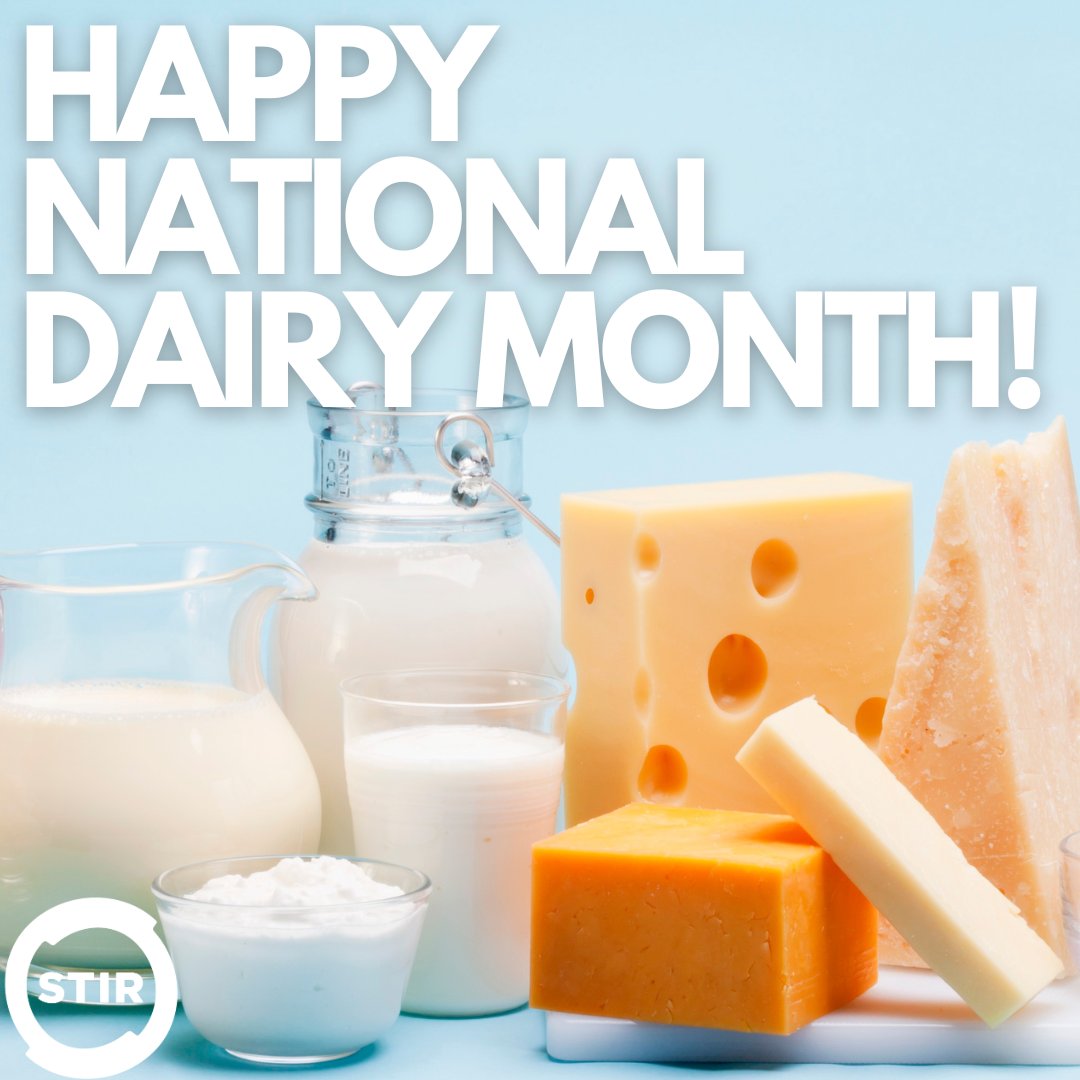 STIRstuff's tweet photo. Happy #NationalDairyMonth! Dairy is one of our favorite food groups! Thank you to all the local dairy farmers, cheesemakers and producers who work tirelessly to bring fresh products to our tables. 🐄❤️ STIR is proud to partner with clients like @WIDairyland.
#dairyfarming https://t.co/Ibcg8K6ElU