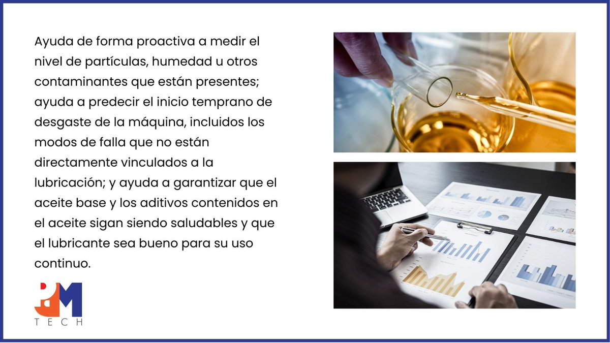 PdMTechUSA's tweet photo. Además de medir la salud y el estado del lubricante, el análisis del aceite es un excelente complemento para otras herramientas de CBM como | #cursos #reliabilitysoftware #reliability #maintenance #mantenimiento #confiabilidad #predictivo https://t.co/G8Zp8LOCLZ