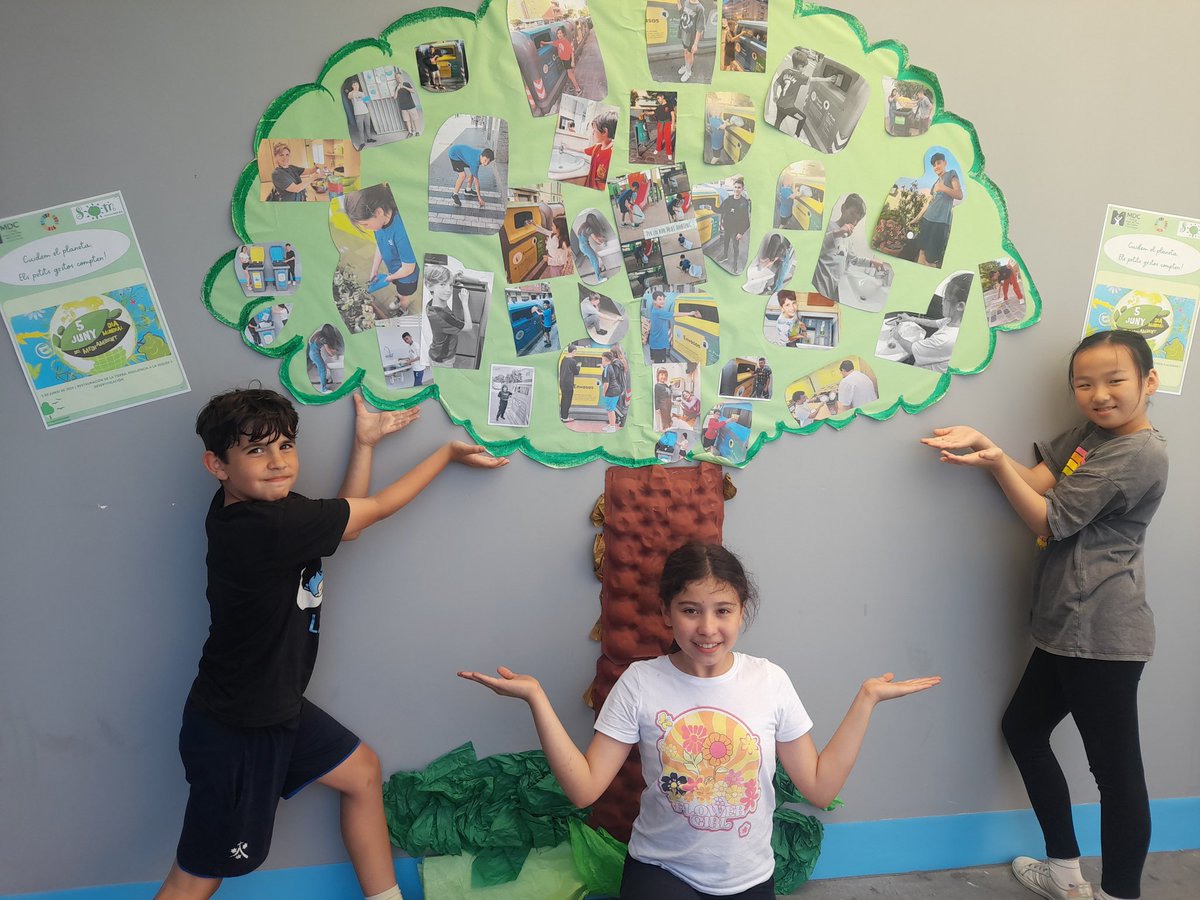 encarniMdc's tweet photo. Avui 5 de juny #DMMA24 fem moment de reflexió al matí i enganxem bones accions climàtiques que fan content el Medi Ambient. Gràcies famílies per la vostra implicació #escolesosteniblesprat
@escolamdcprat https://t.co/8lqI5Qr6tg