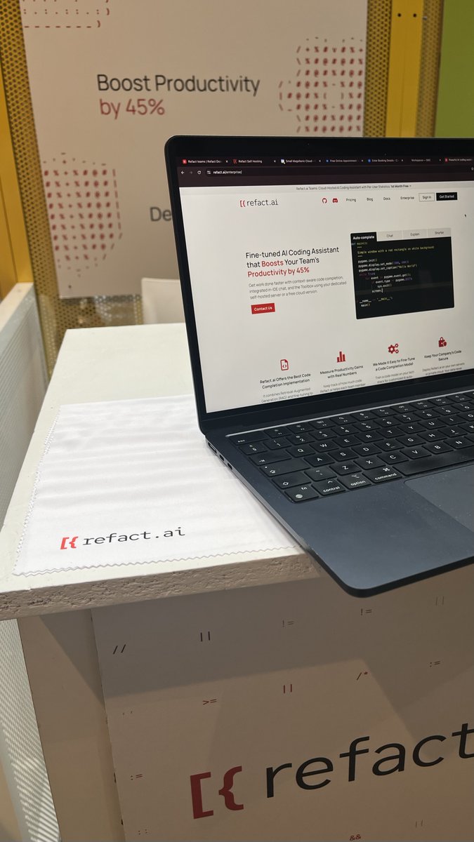 refact_ai's tweet image. Greetings from @south_summit in Madrid👋 

Meet the @refact_ai team at booth 77 to discuss how our advanced AI coding assistant can boost your dev team&apos;s performance!

And yes, we&apos;re up for any questions and a product demo💻

#AICodingAssistant #AITools #SouthSummit2024