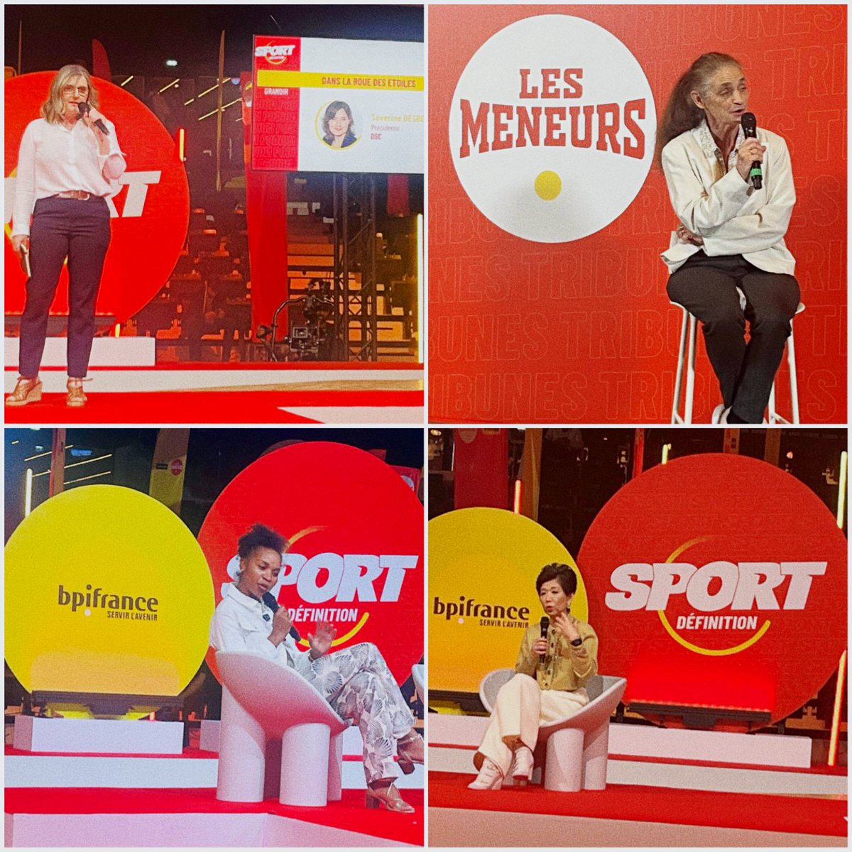 Avec <a href="/Bpifrance/">Bpifrance</a>  #SportDefinition #LesMeneurs - LeadHership inspirant impactant avec <a href="/sdesbouys/">Séverine DESBOUYS</a> qui brise les barrières, Evelyne Ciriegi, 1ere femme Présidente <a href="/crosif/">CROS Île-de-France</a> <a href="/GeorgesLaura/">Laura Georges</a> Secrétaire Générale <a href="/FFF/">FFF</a> Michele Kang <a href="/OL/">Olympique Lyonnais</a> fondatrice 1ere organisation mondiale de foot féminin 🙏