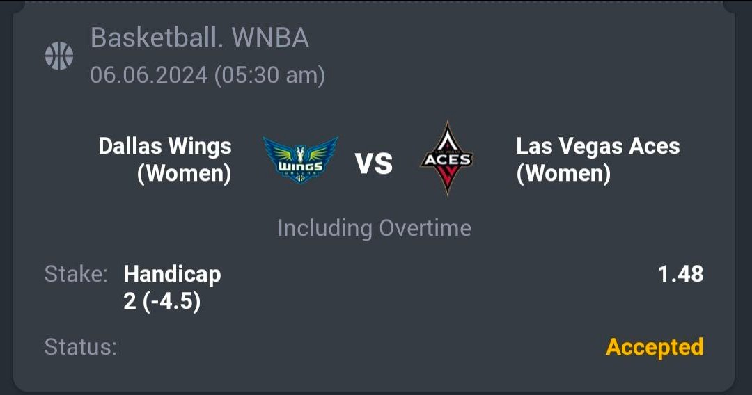 A3RBET's tweet photo. Basketball - WNBA
π Las Vegas Aces W -4.5
π 1.48
π΅ 10 Units
#WNBA #LasVegasAces #Basketball #WomensBasketball #SportsBetting #BetOnBasketball #WNBABetting #LasVegas #SportsBets #WomensSports #BasketballBets #WNBAGame #WNBALasVegas #BettingTips #WNBA #WNBA24
Like + RT https://t.co/vjX84VMQeX