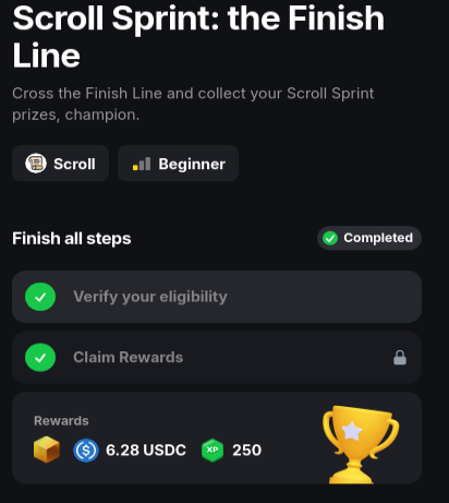 Coco_Cripto's tweet photo. Si habéis realizado todas las misiones de la campaña de Scroll en @layer3xyz no olvidéis reclamar la última misión.

La recompensa son 6,28 USDC, 250 XP y 1 cubo.

Actualmente hay 1300 huecos más para reclamar (14588/15904).

🫡🥥 https://t.co/Sa1yJF7b6c