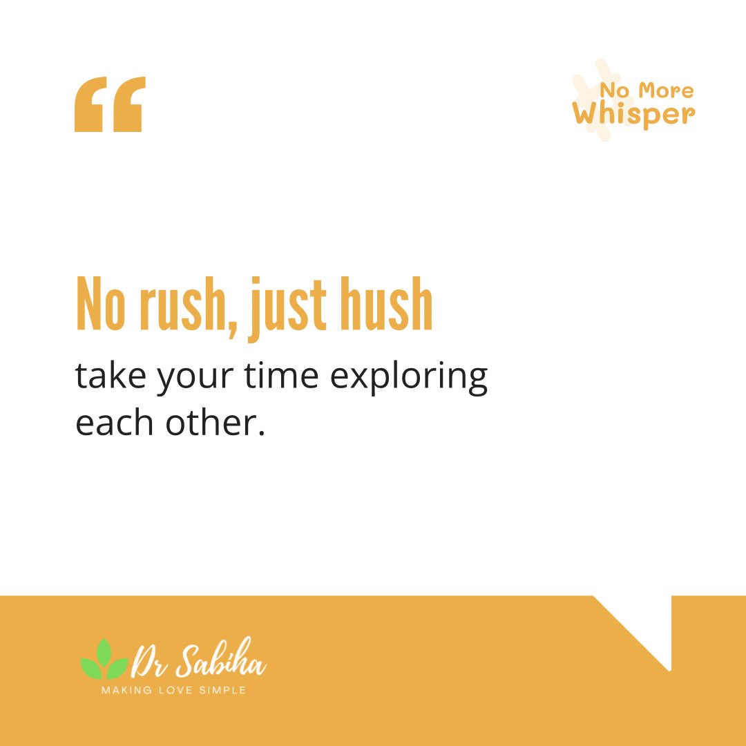 _drsabiha's tweet image. No rush, just hush!! 🤫 

Share this with your partner! ✨

Follow @_drsabiha for more.

#relationship #couples #intimacytips #relationshipcoach