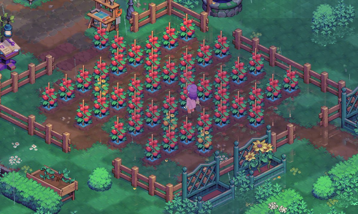 NadyaChh's tweet photo. Harvest tomatoes @MoonfrostGame https://t.co/4eJ8D5XkrM