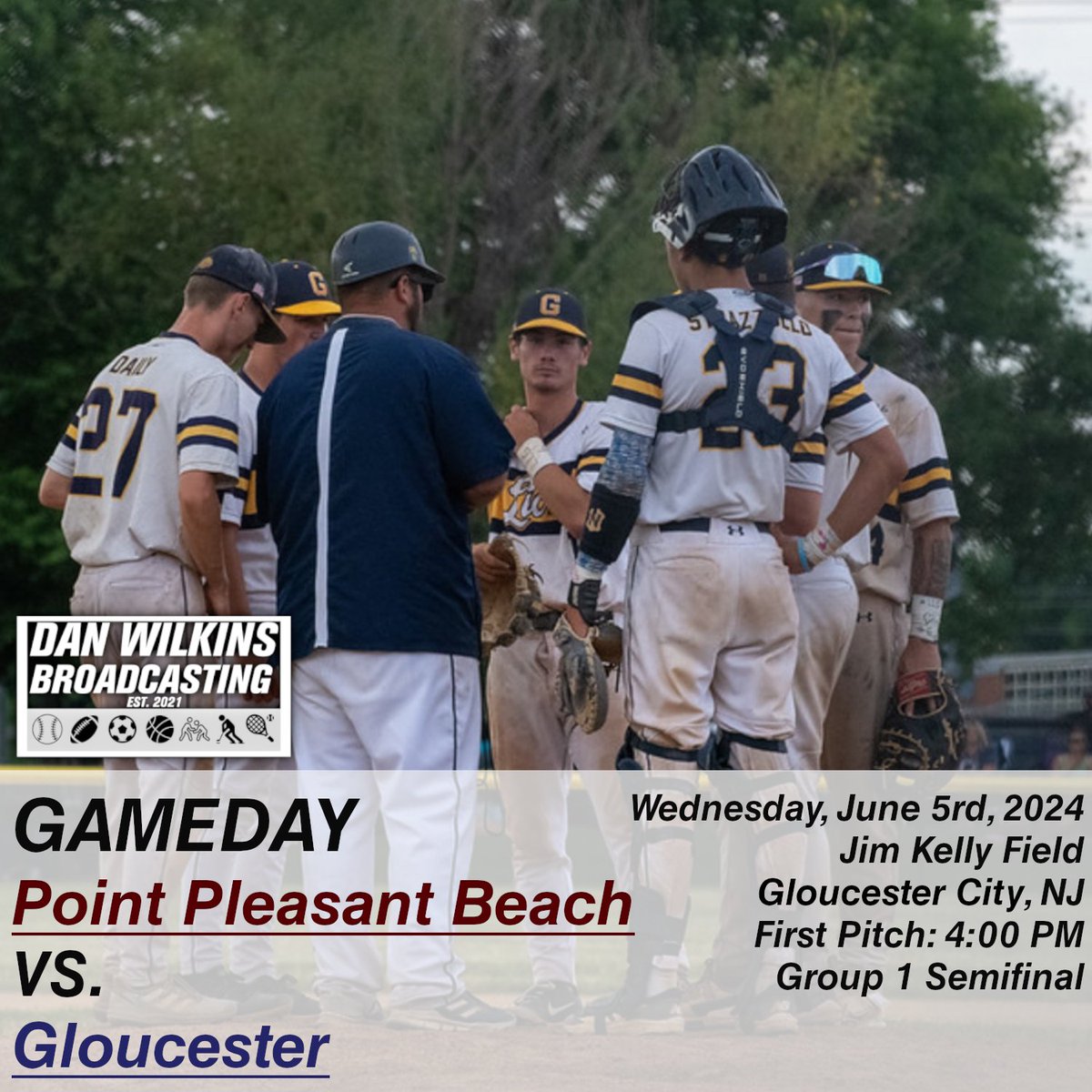 DWBroadcasting's tweet photo. Final gameday of the spring!

#DWBroadcasting #SouthJerseyBaseballTour https://t.co/lT4FU3ehac