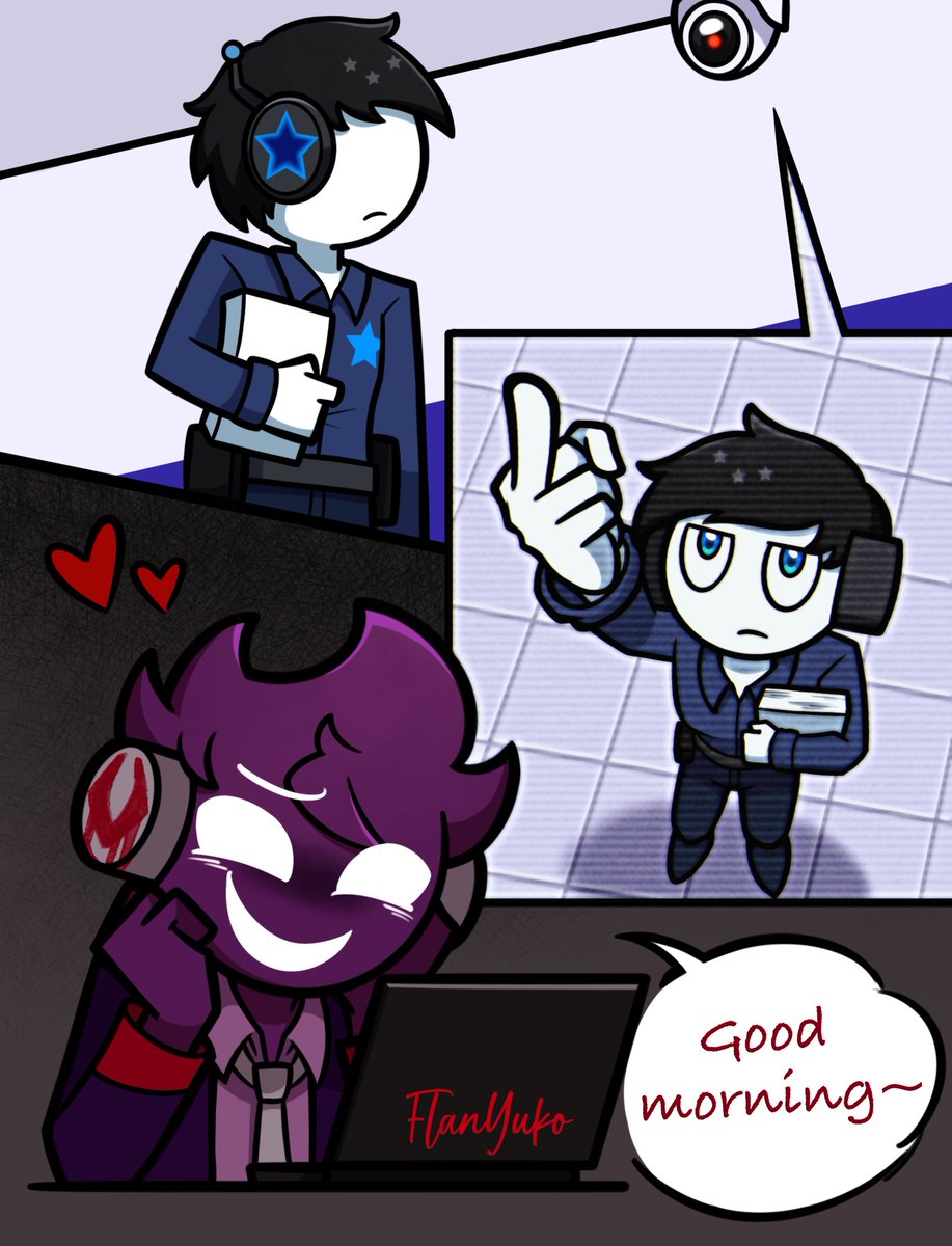 Every day the officer and killer would exchange friendly greetings #Starvoid