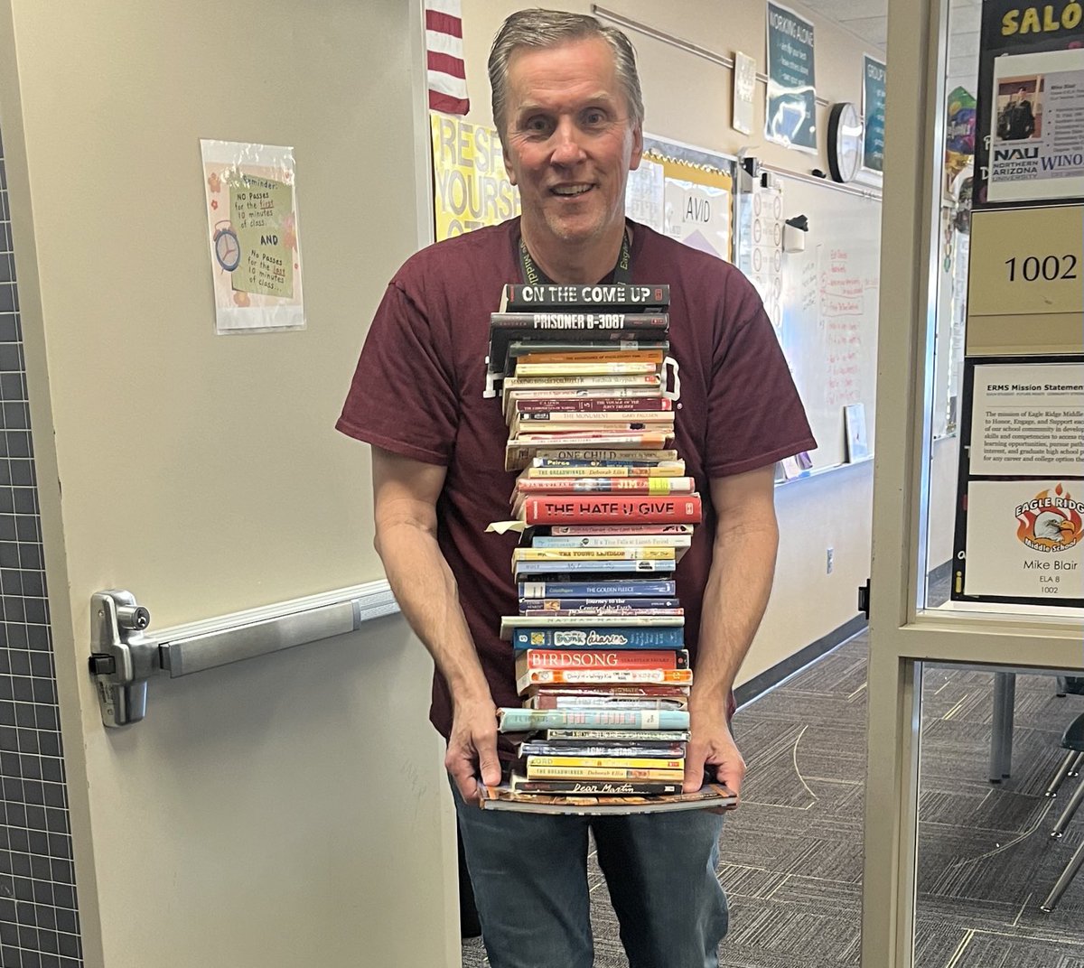 eagleridge191's tweet photo. After 38 years of teaching grades 4-8, ELA and Social Studies and coaching soccer and tennis we bid farewell to Mr. Blair as he heads off to retirement! You will be missed!! #One91 #ERMS https://t.co/XADD7sLrSV