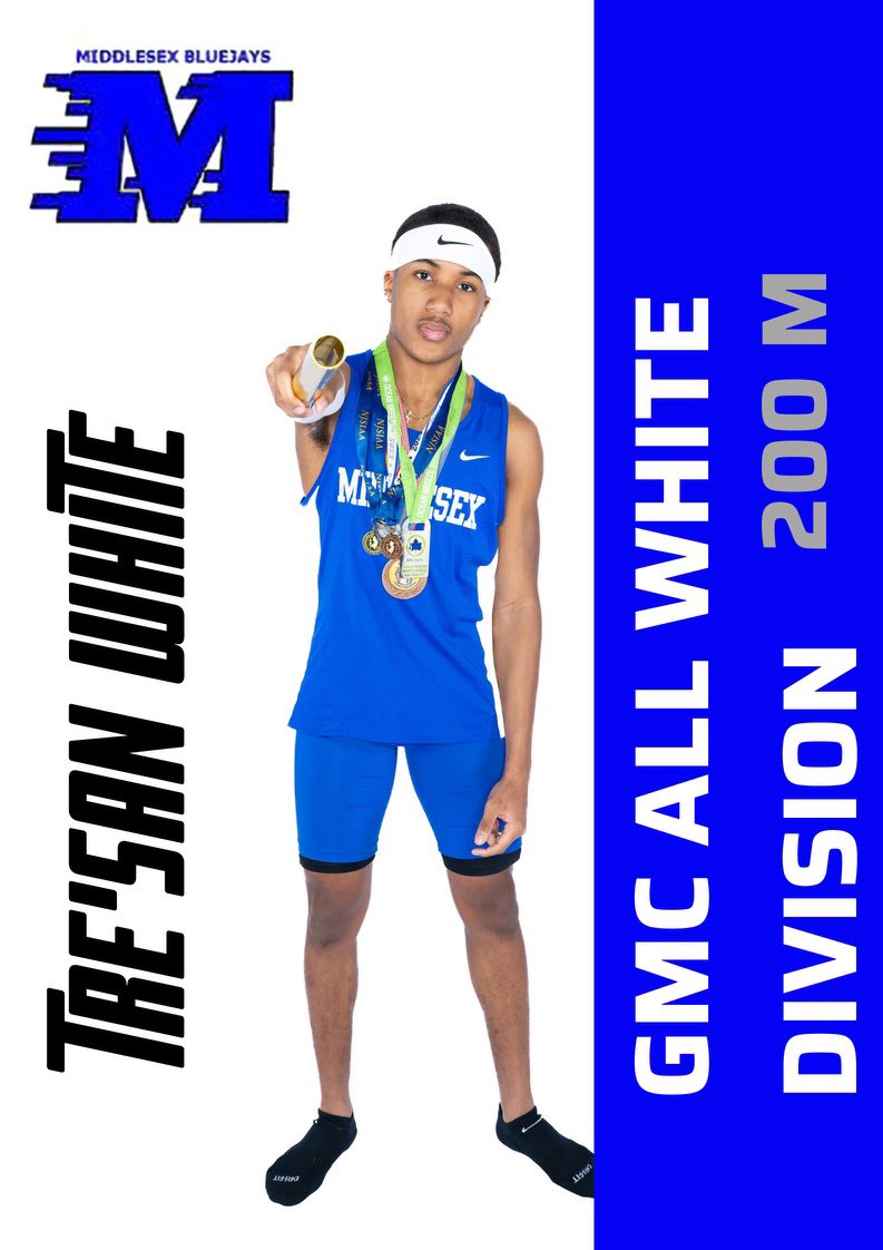 Congratulations to Tre’san White - All GMC White Division 200m
