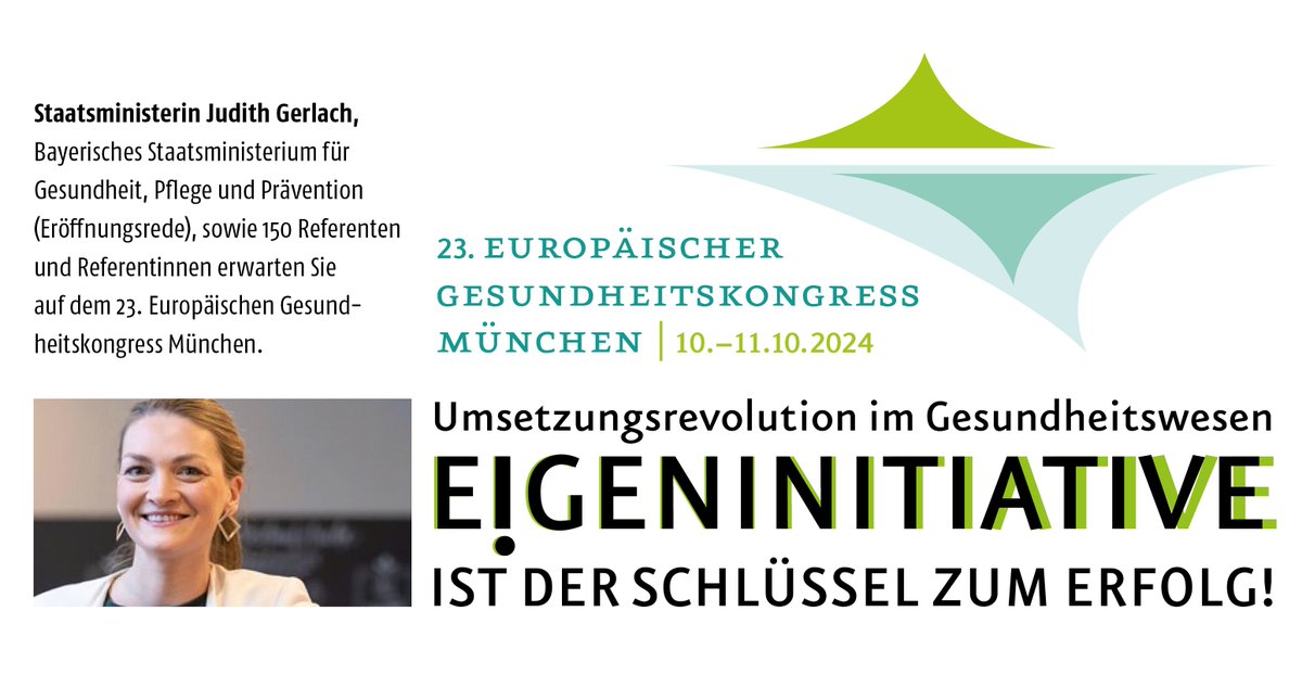 🚨 Vorprogramm ist da!🚨 

Erhalten Sie bereits jetzt einen exklusiven Einblick in unser Vorprogramm und entdecken Sie die spannenden Veranstaltungen, die Sie erwarten.
Freuen Sie sich auf hochkarätige Referent*innen! 

Vorprogramm finden Sie hier: gesundheitskongress.de/programm-2024.…