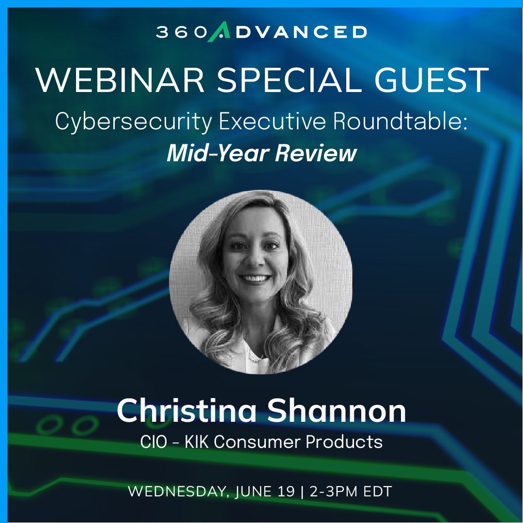Introducing our next webinar panelist, Cristina Shannon

Christina  is an accomplished Chief Information Officer (CIO) in the CPG chemical manufacturing sector, with a career spanning over two decades. She started her career in a technical capacity, moving to cyber when hard