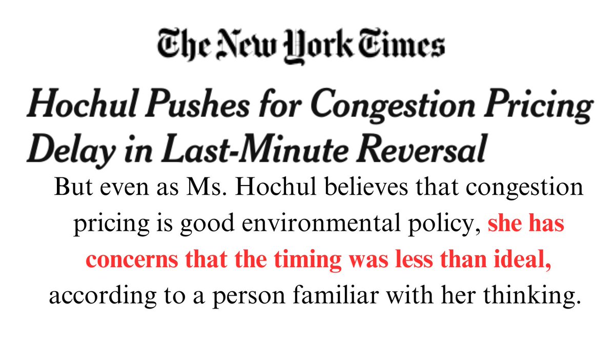 nylcv's tweet image. #BadPolicy, #BrokenPromises &amp;amp; #BitterIrony: On the same day NYC issues an air quality alert and girds for another record breaking hot summer, @govkathyhochul suggests that while congestion pricing is good environmental policy, she has concerns the timing is less than ideal.