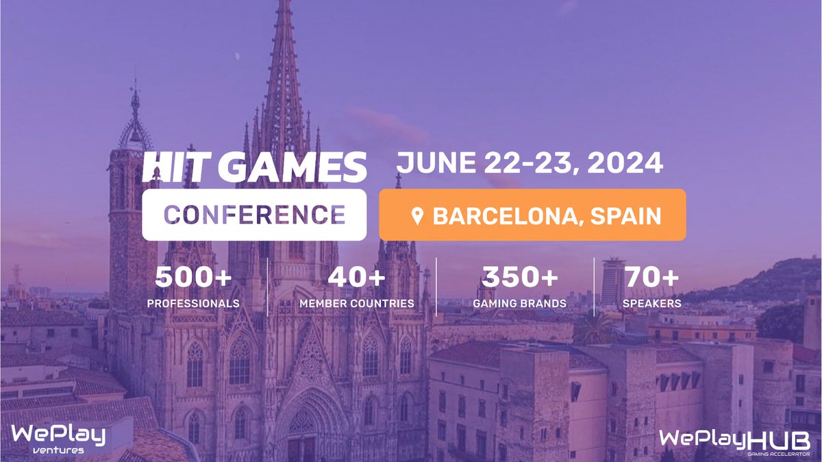 Join our partner <a href="/HIT/">HIT.com</a> Games Conference's exciting Business Weekend in Barcelona!🌟🎮

🚀 Connect with 500+ industry leaders and 70+ speakers from 45+ countries in the gaming market, including UA/Ad Monetization, Publishing, and Development. We are thrilled to announce that HIT