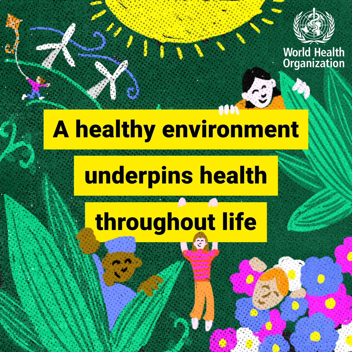 A healthy environment underpins health throughout life.
Leaders must act now on #ClimateChange:
⛽️ Phase out fossil fuels
🏭 Reduce air pollution
🌅 Build climate-resilient health systems
🌳 Empower communities to protect health &amp; the environment
📝 Recognize the specific needs
