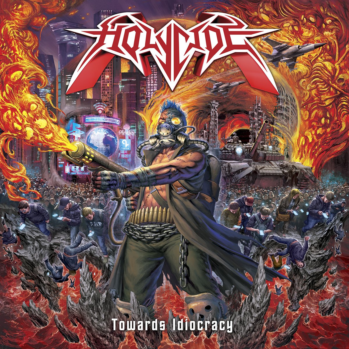 deadlystormzine's tweet photo. Raw, savage, angry old school thrash metal that will cleanse your corrupt thoughts! Break your chains! Recenze/review - HOLYCIDE - Towards Idiocracy (2024): https://t.co/RCgWTR51ey #thrashmetal #holycide #review .@holycide .@XtreemMusic666 .@ImperativePR .@newmetalalbums1 .@slawawasil2 .@metal_incognito .@DiscosDeath .@FMisanthropia .@KManriffs .@riff_ofmetal .@thrashanddeath .@DMTMPromo .@DeathMetalNews .@orphe666