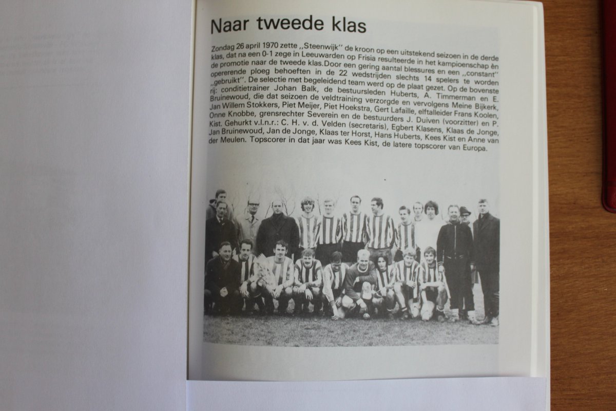 Voetbalhistorie uit 1970 vv Steenwijk