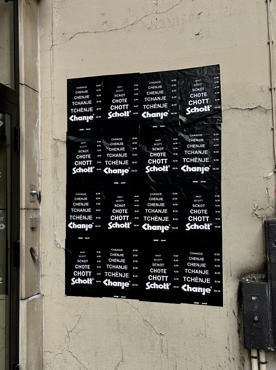 interludefrance's tweet photo. Chanje se réapproprie la campagne Schott. Un retour de prévu ? 🤔 https://t.co/dj8jWDLLjt